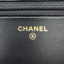 将图像加载到图库查看器中,CHANEL Monaco Series Chain Wallet BlackAP3076 Lambskin