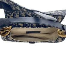 Load image into Gallery viewer, Dior Saddle Oblique One Shoulder Bag NavyM0455CTZQ Canvas Leather
