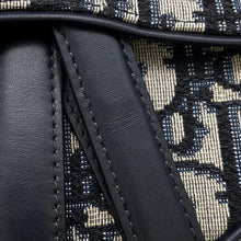 将图像加载到图库查看器中,Dior Saddle Oblique One Shoulder Bag NavyM0455CTZQ Canvas Leather