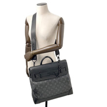 将图像加载到图库查看器中,LOUIS VUITTON Steamer NoirM44731 Monogram Eclipse Size PM