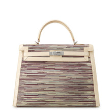 将图像加载到图库查看器中,HERMES Kelly Beige/Multicolor Vibrato Size 35
