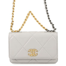 将图像加载到图库查看器中,CHANEL CHANEL19 Chain wallet GrayAP0957 Lambskin