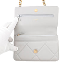 将图像加载到图库查看器中,CHANEL CHANEL19 Chain wallet GrayAP0957 Lambskin