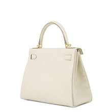 将图像加载到图库查看器中,HERMES Kelly Retourne Craie Togo Leather Size 28