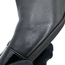 Load image into Gallery viewer, CHANEL CC Logo long boots BlackG38428 Patent Leather Nylon Size 39C