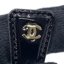 Load image into Gallery viewer, CHANEL CC Logo long boots BlackG38428 Patent Leather Nylon Size 39C