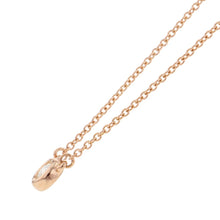 将图像加载到图库查看器中,TIFFANY&Co. Elsa Peretti By the Yard Single Diamond Pendant 18K Pink Gold