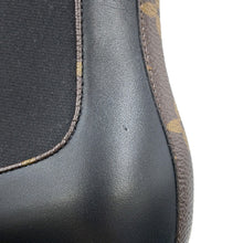 将图像加载到图库查看器中,LOUIS VUITTON LV Beaubourg EncreBoots Black1AABB5 Calf Leather Monogram Size 37
