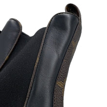 将图像加载到图库查看器中,LOUIS VUITTON LV Beaubourg EncreBoots Black1AABB5 Calf Leather Monogram Size 37