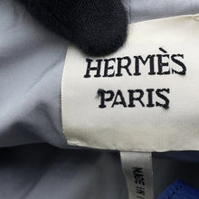 将图像加载到图库查看器中,HERMES TrenchCoat Size 34 Blue Deer Leather100%