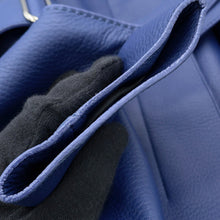 将图像加载到图库查看器中,HERMES TrenchCoat Size 34 Blue Deer Leather100%