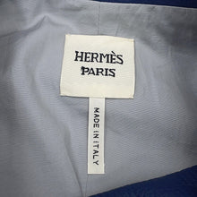 将图像加载到图库查看器中,HERMES TrenchCoat Size 34 Blue Deer Leather100%