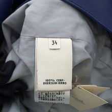 将图像加载到图库查看器中,HERMES TrenchCoat Size 34 Blue Deer Leather100%