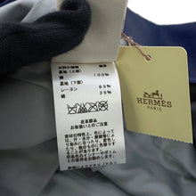 将图像加载到图库查看器中,HERMES TrenchCoat Size 34 Blue Deer Leather100%