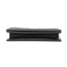 将图像加载到图库查看器中,GUCCI GGMatelasse Chain Wallet Black723787 Leather