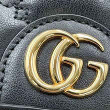 将图像加载到图库查看器中,GUCCI GGMatelasse Chain Wallet Black723787 Leather