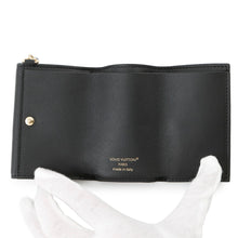 将图像加载到图库查看器中,LOUIS VUITTON Mini Trifold Wallet in LV Bloom NoirM15081 Calf Leather
