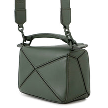 将图像加载到图库查看器中,LOEWE Puzzle bag KhakiA510U95X58 Leather Size Mini