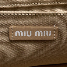 将图像加载到图库查看器中,MIUMIU Canvas2wayHandbag Beige5BA253 Cotton