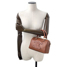 将图像加载到图库查看器中,CELINE Triomphe 2wayTravel Bag Tan113773DU3 Calf Leather Size Small