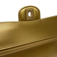 将图像加载到图库查看器中,CHANEL Double Flap ChainShoulder Bag GoldA01112 Embossed Leather Size 25