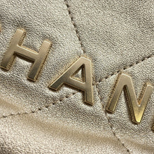 Load image into Gallery viewer, CHANEL CHANEL22 ChainShoulder Bag GoldAS3980 Shiny Calf Leather Size Mini