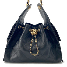 将图像加载到图库查看器中,CHANEL CHANEL25 ChainShoulder Bag BlackAS5293 Caviar Leather