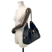 将图像加载到图库查看器中,CHANEL CHANEL25 ChainShoulder Bag BlackAS5293 Caviar Leather