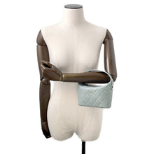 将图像加载到图库查看器中,CHANEL Hobo ChainShoulder Mint blueAP4386 Caviar Leather