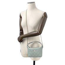 Load image into Gallery viewer, CHANEL Hobo ChainShoulder Mint blueAP4386 Caviar Leather