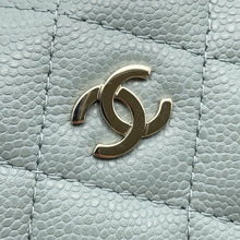 将图像加载到图库查看器中,CHANEL Hobo ChainShoulder Mint blueAP4386 Caviar Leather