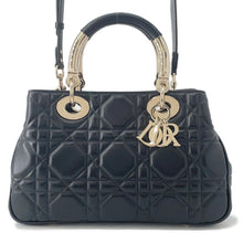 将图像加载到图库查看器中,Dior Lady's 95.22 2WAY Handbag BlackM0699OVJX Leather Size Medium