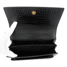 Load image into Gallery viewer, SAINT LAURENT PARIS Sunset ChainShoulder Bag Black442906 Croco embossed leather