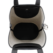 Load image into Gallery viewer, HERMES In the loop Ecru/Black Toile H Swift Leather Size 23