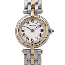 Load image into Gallery viewer, CARTIER PANTHERE Vendome Round 1 Row W23mm Stainless Steel K18YG Ivory DialW25030B5