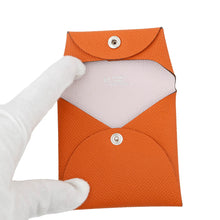 将图像加载到图库查看器中,HERMES Bastia Verso SPO Orange/Mauve Pale Epsom