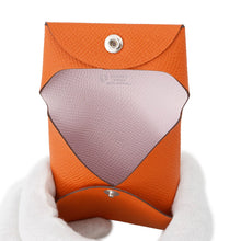 将图像加载到图库查看器中,HERMES Bastia Verso SPO Orange/Mauve Pale Epsom