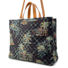 将图像加载到图库查看器中,LOUIS VUITTON Shopper Tote Marina blueN00218 Damier Palm Tree Jacquard Cotton Size MM