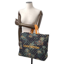 Load image into Gallery viewer, LOUIS VUITTON Shopper Tote Marina blueN00218 Damier Palm Tree Jacquard Cotton Size MM