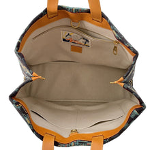 将图像加载到图库查看器中,LOUIS VUITTON Shopper Tote Marina blueN00218 Damier Palm Tree Jacquard Cotton Size MM