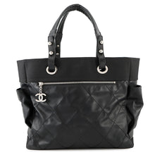 Load image into Gallery viewer, CHANEL Paris-Biarritz Tote Bag BlackA34210 Leather Canvas Size GM