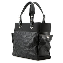 Load image into Gallery viewer, CHANEL Paris-Biarritz Tote Bag BlackA34210 Leather Canvas Size GM