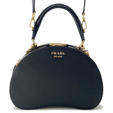 将图像加载到图库查看器中,PRADA Sydney 2-way Handbag Black1BA238 Saffiano LeatherLeather