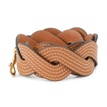 将图像加载到图库查看器中,LOEWE Twist Shoulder Strap Brown Leather