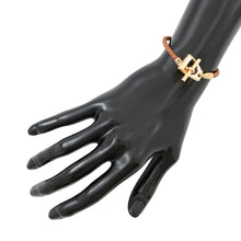 将图像加载到图库查看器中,HERMES Etrier Bracelet Size T2 Gold Swift Leather