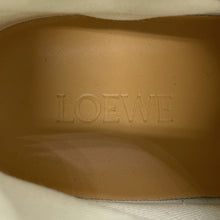 Load image into Gallery viewer, LOEWE Anagram High-Top Sneakers Beige/Navy Canvas Size 36