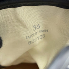 Load image into Gallery viewer, LOEWE Anagram High-Top Sneakers Beige/Navy Canvas Size 36