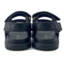 将图像加载到图库查看器中,Dior Dior Act Sandals Black Leather Size 35H