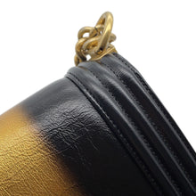 将图像加载到图库查看器中,CHANEL Boy Chanel ChainShoulder Black/GoldA67085 Leather Size Small