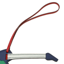 Load image into Gallery viewer, HERMES Bag Charm Padlock Guitar Blue Saphir/Bamboo/Vert Fizz/Rouge Piment Tadelakt Leather Chevre Shamquila